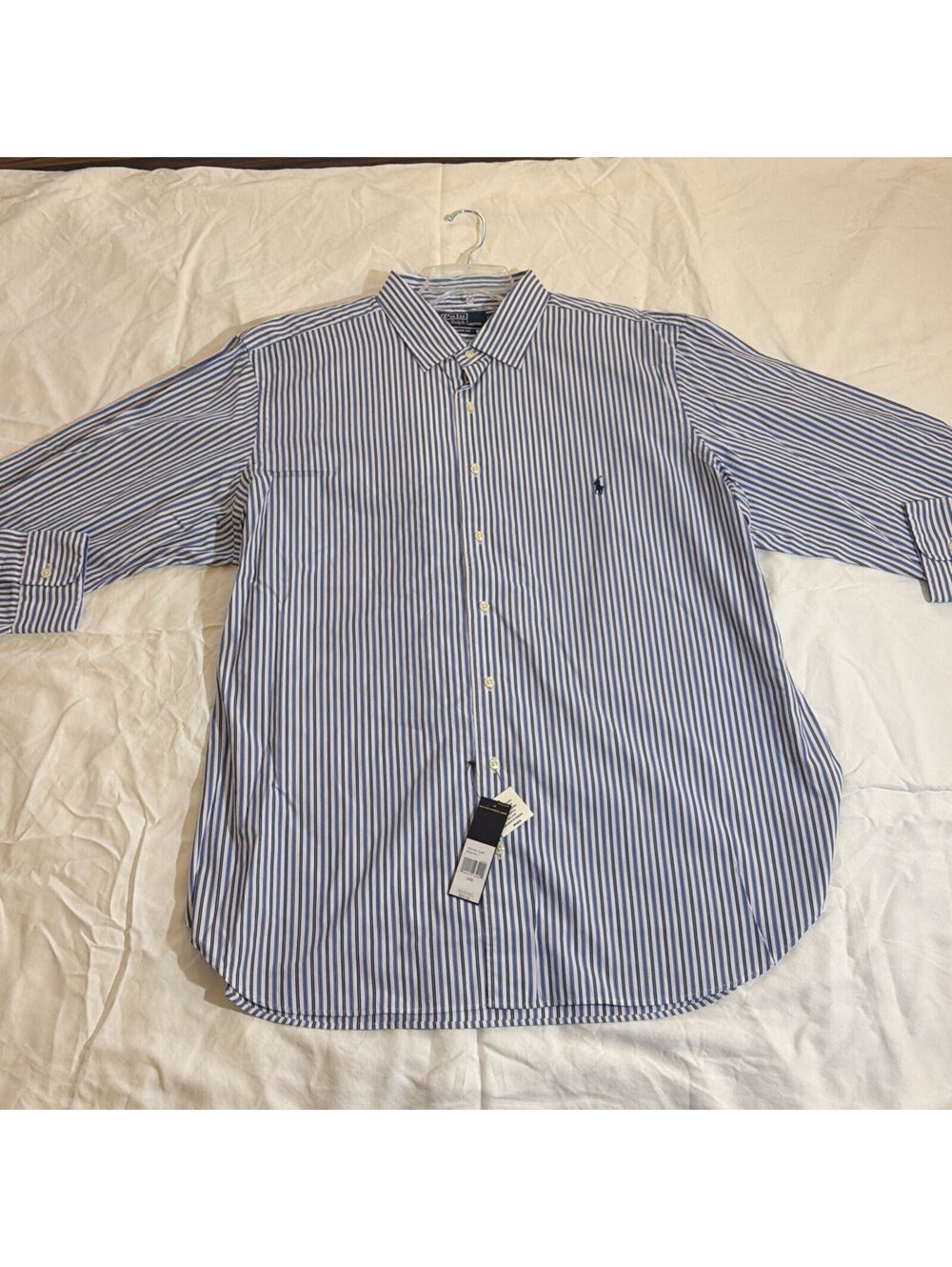 Ralph Lauren Polo NWT Oxford 2xb 2x 2xl XXL Long sleeve blue and white
